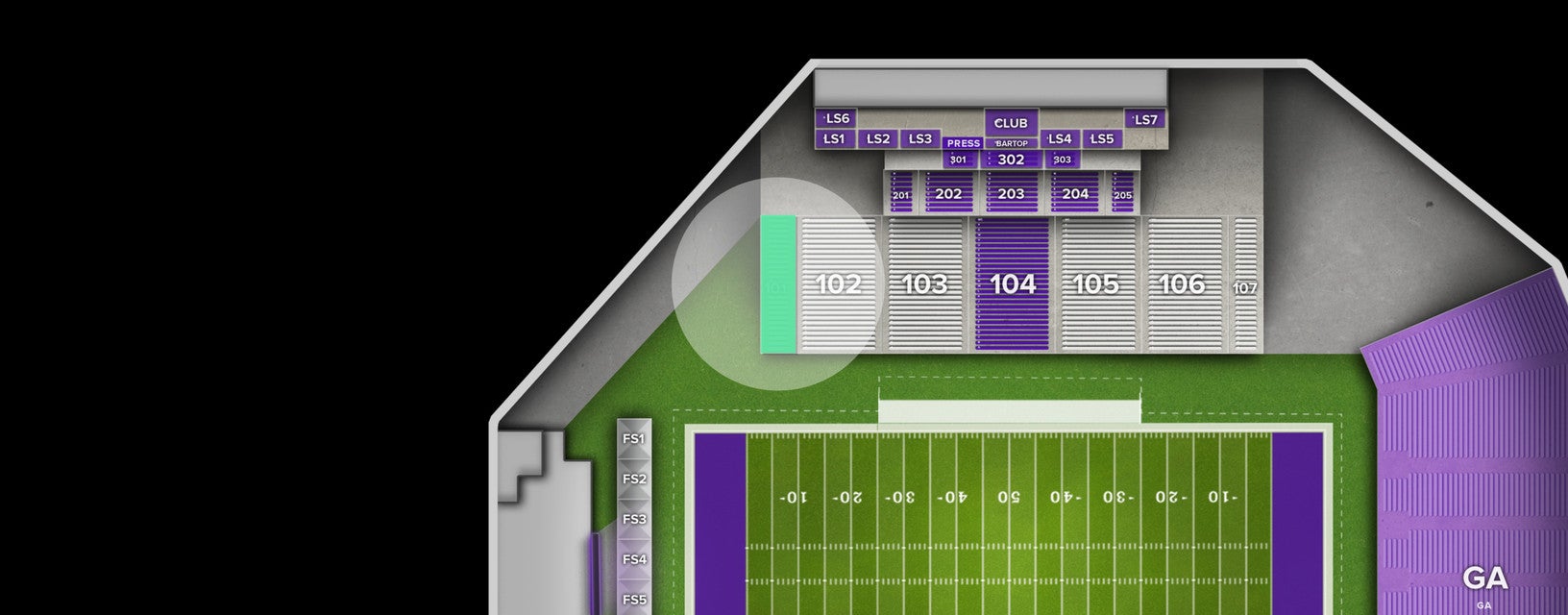 Seat view from Lower