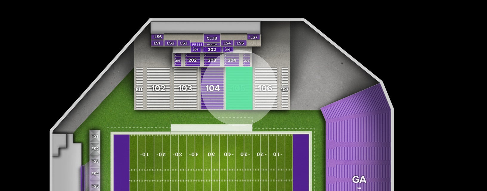 Seat view from Lower