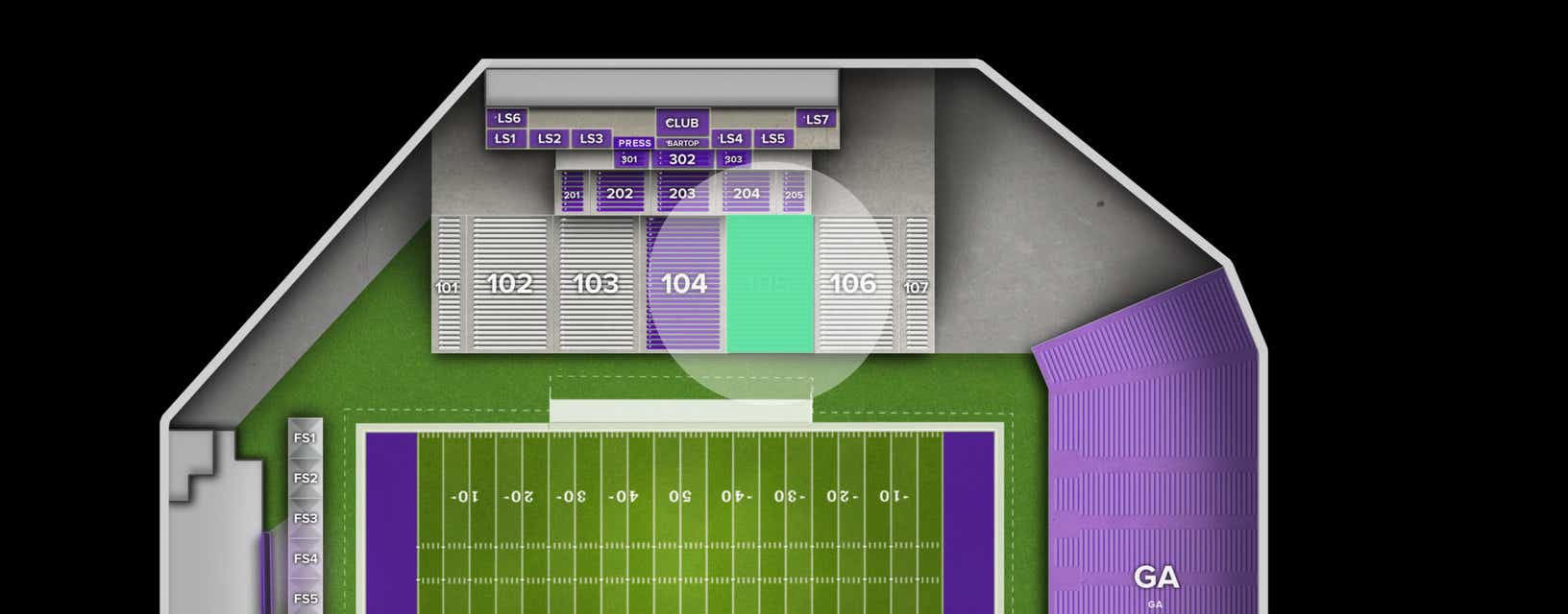Seat view from Lower