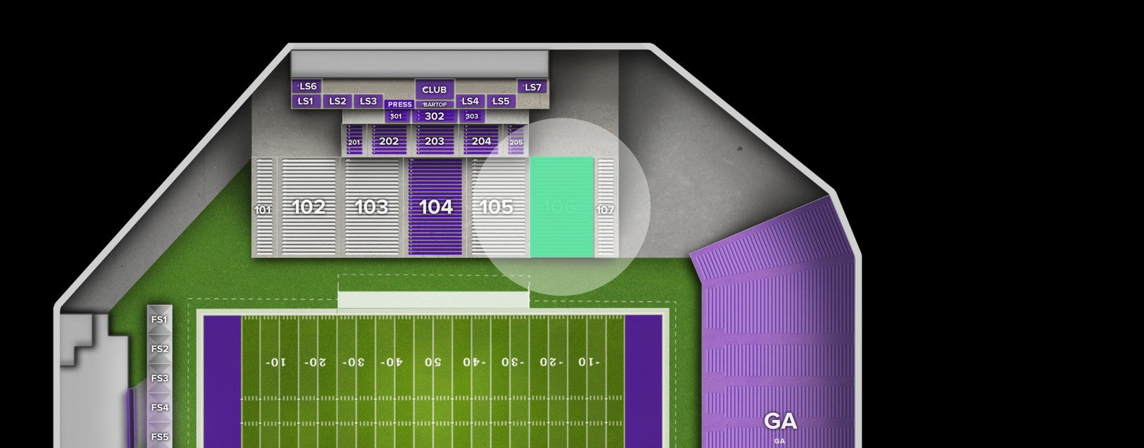 Seat view from Lower
