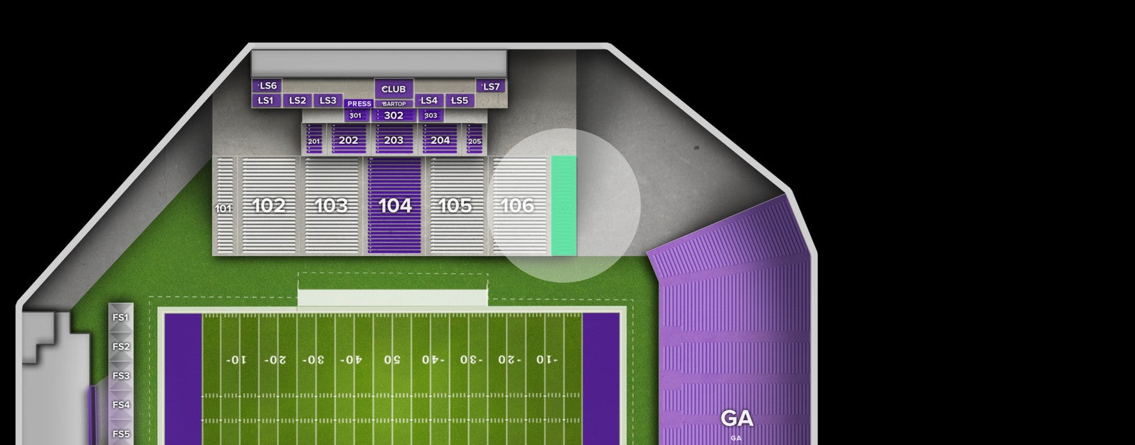 Seat view from Lower