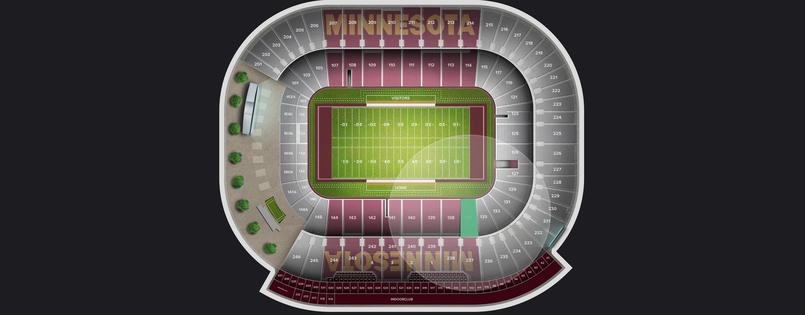 Seat view from Lower Sideline