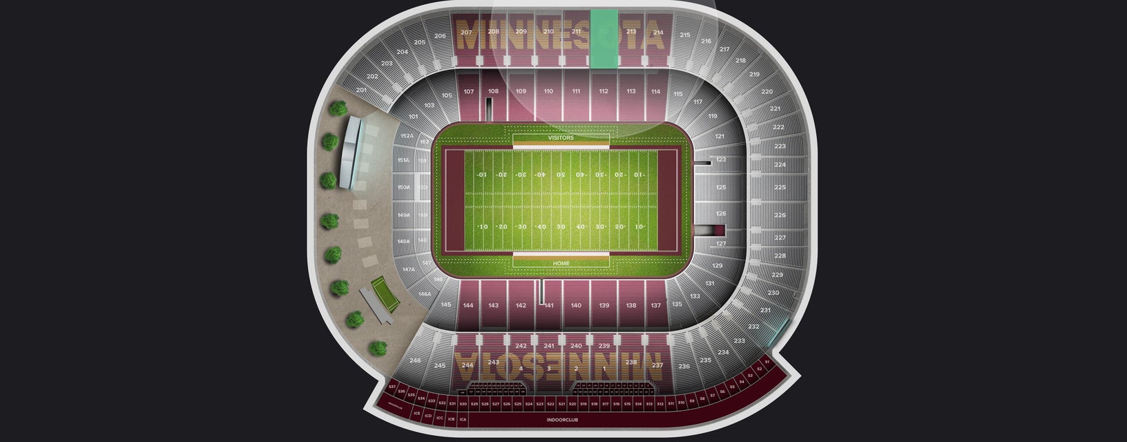 Seat view from Upper Sideline