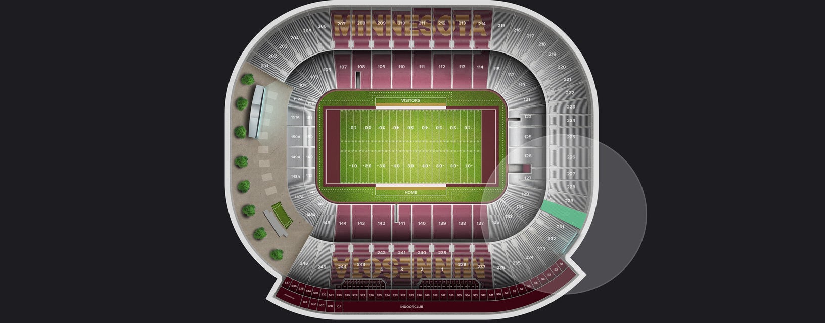 Seat view from Upper Corner