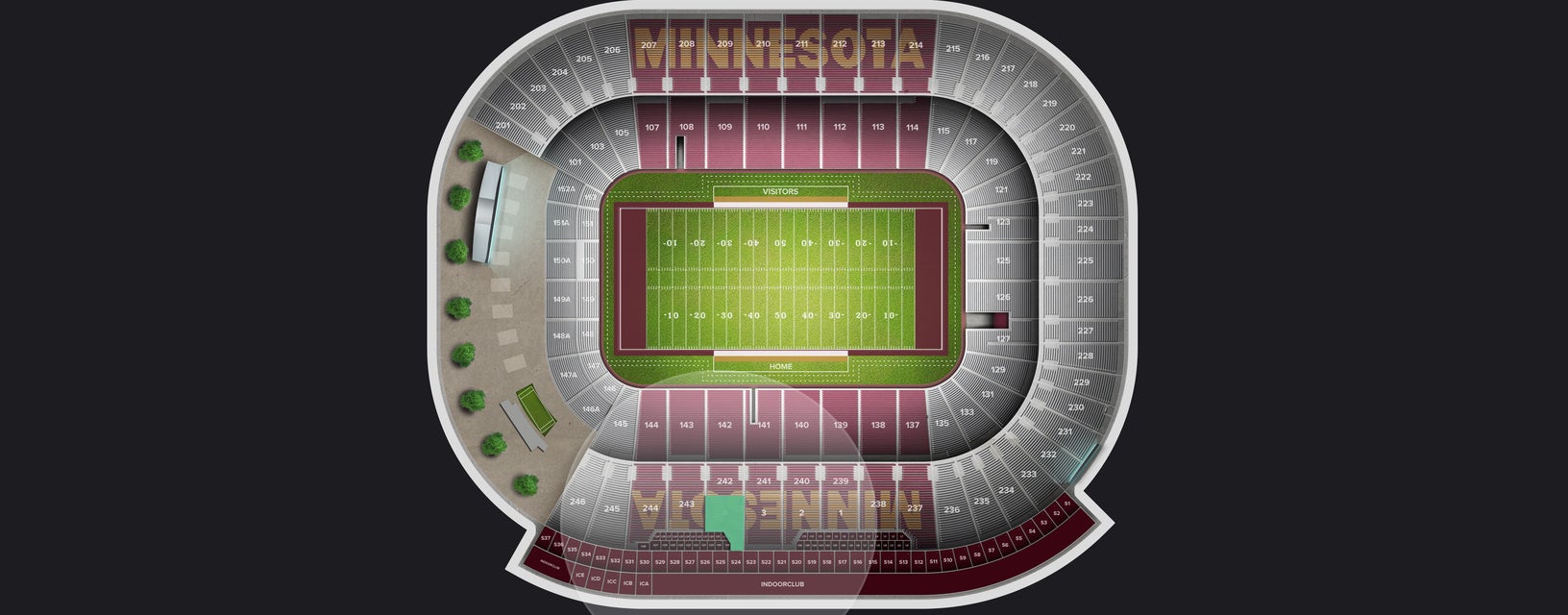 Seat view from Club