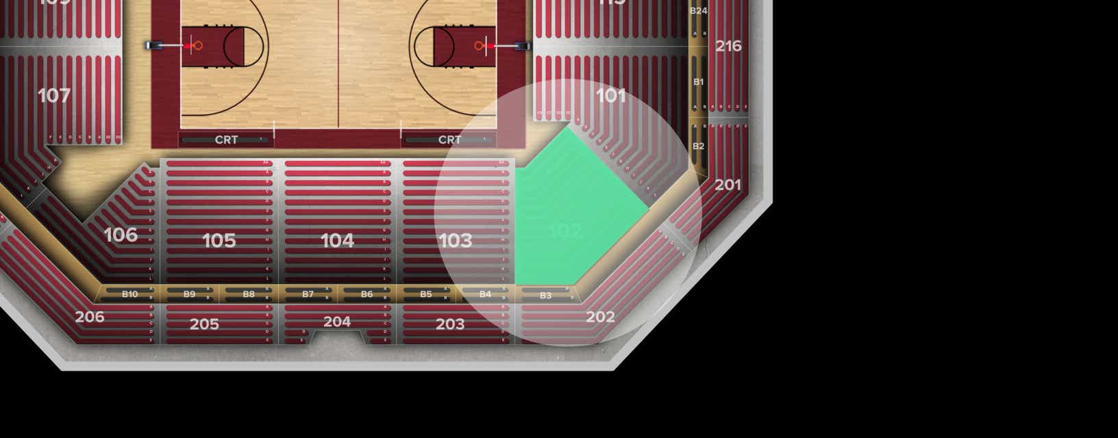 Seat view from Lower