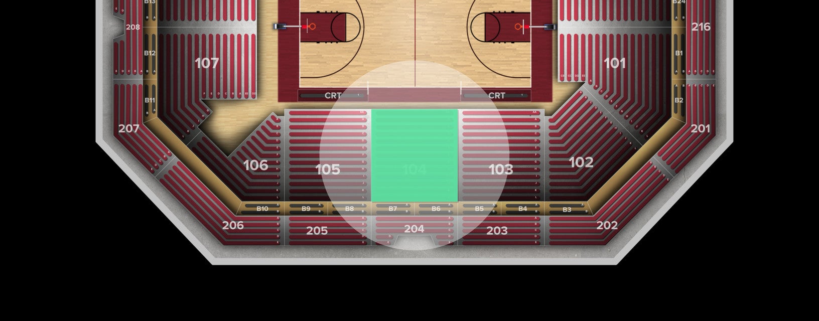 Seat view from Lower