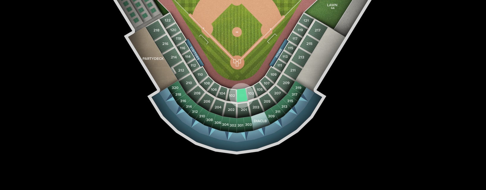 Seat view from Section
