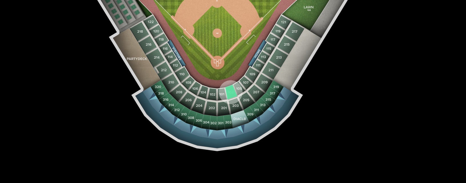 Seat view from Section