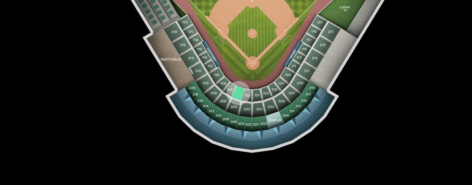 Seat view from Section