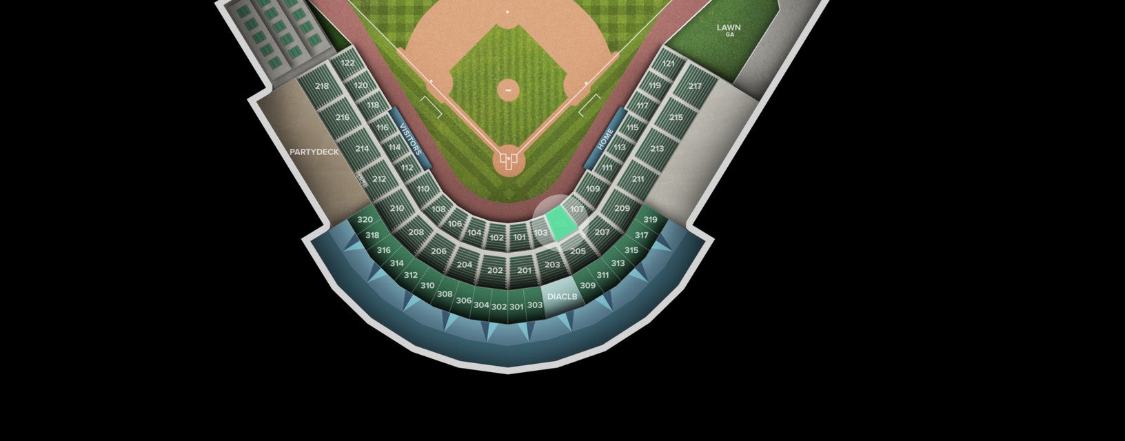 Seat view from Section