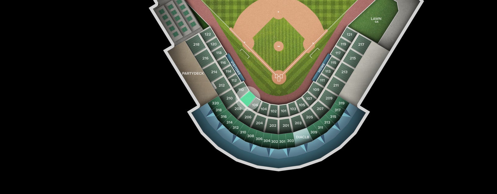 Seat view from Section