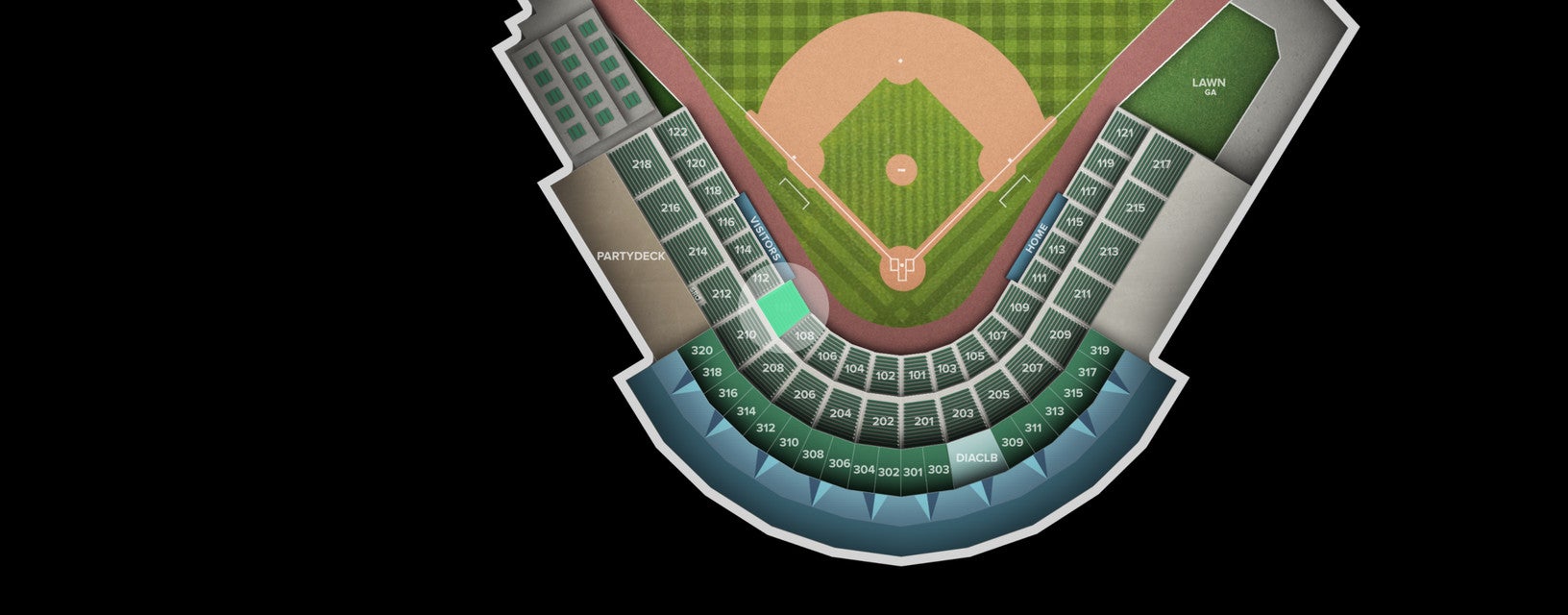 Seat view from Section