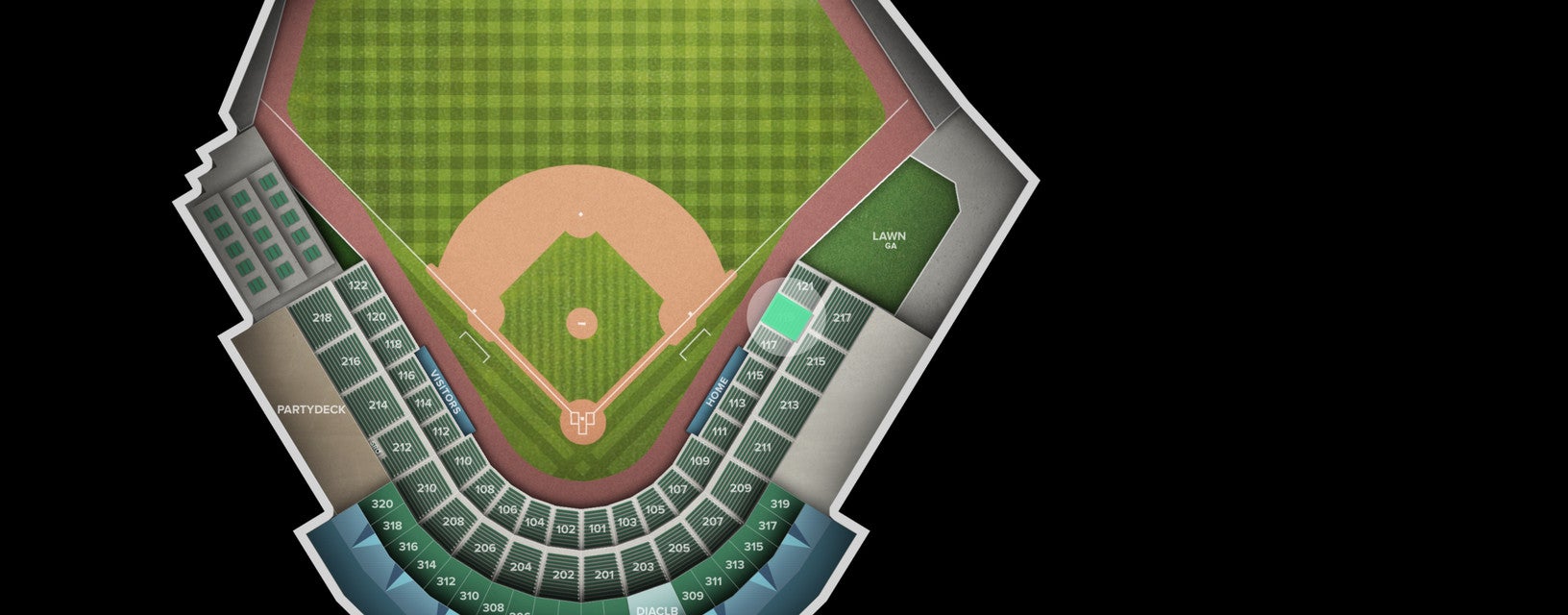 Seat view from Section