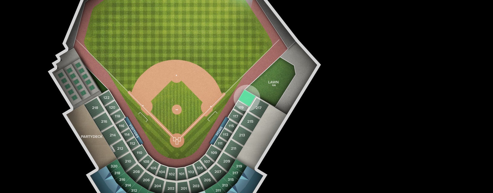 Seat view from Section