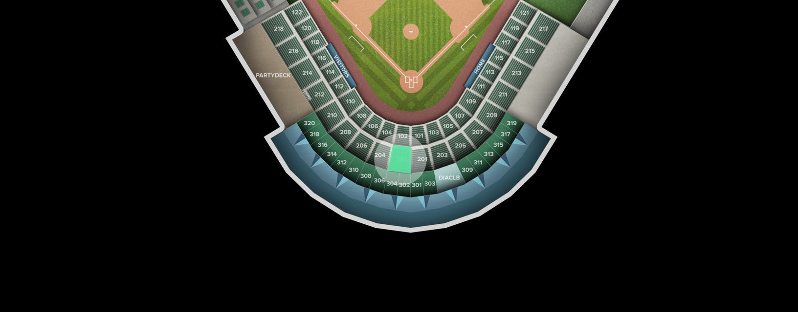 Seat view from Section