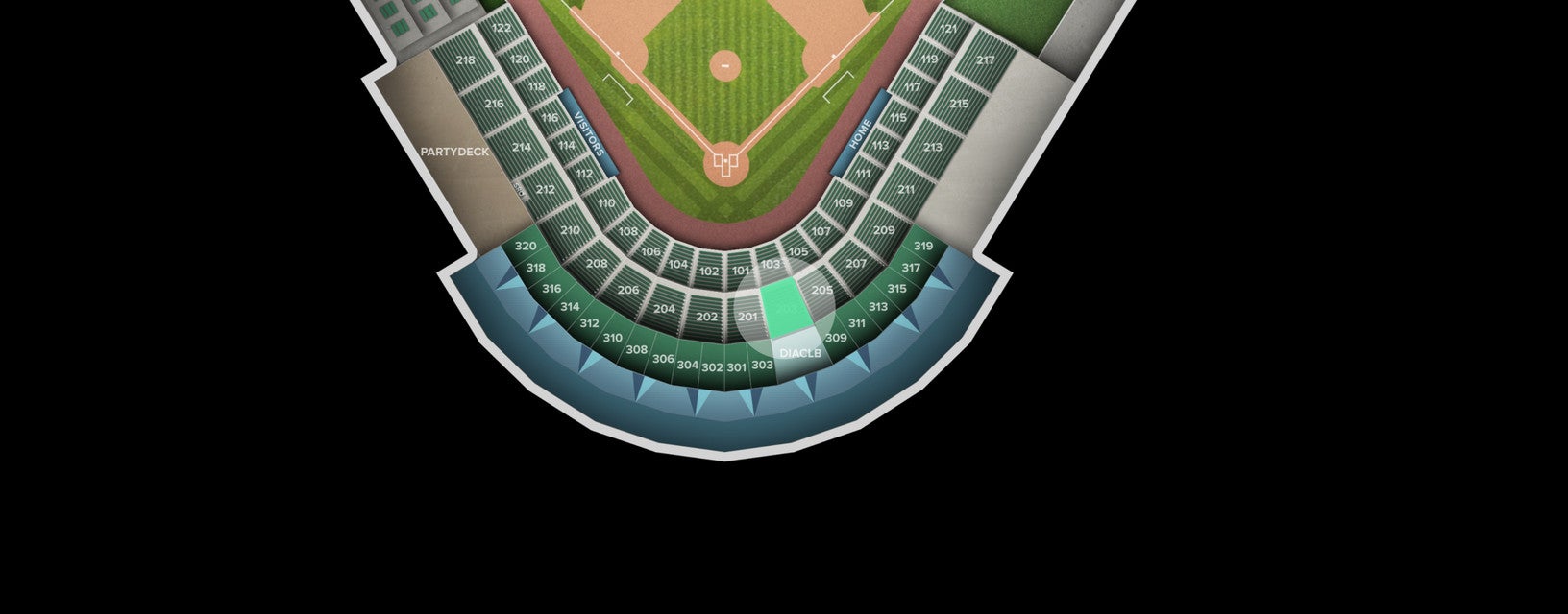 Seat view from Section