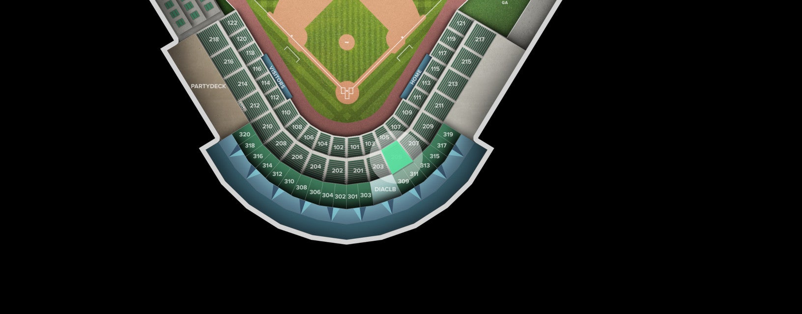 Seat view from Section