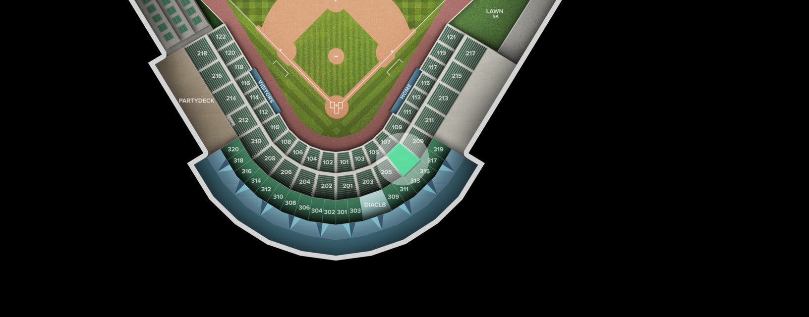 Seat view from Section