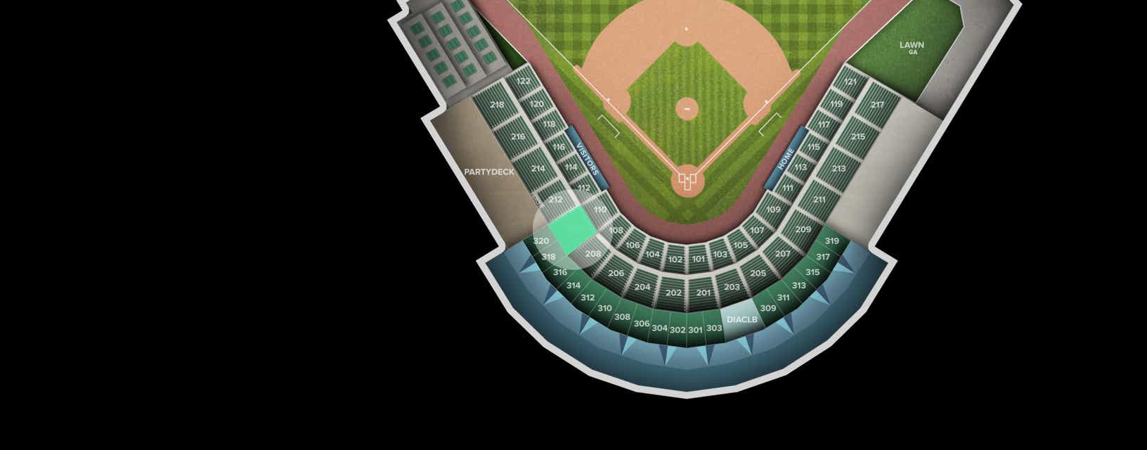 Seat view from Section