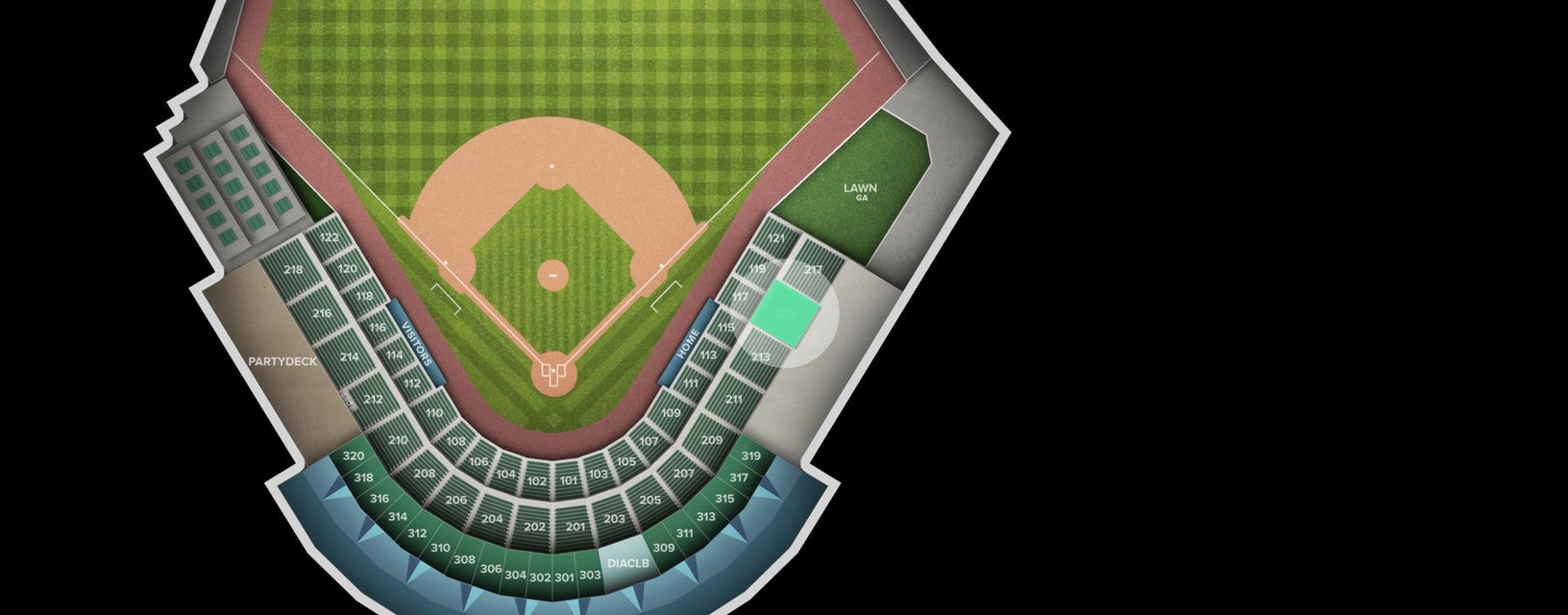 Seat view from Section