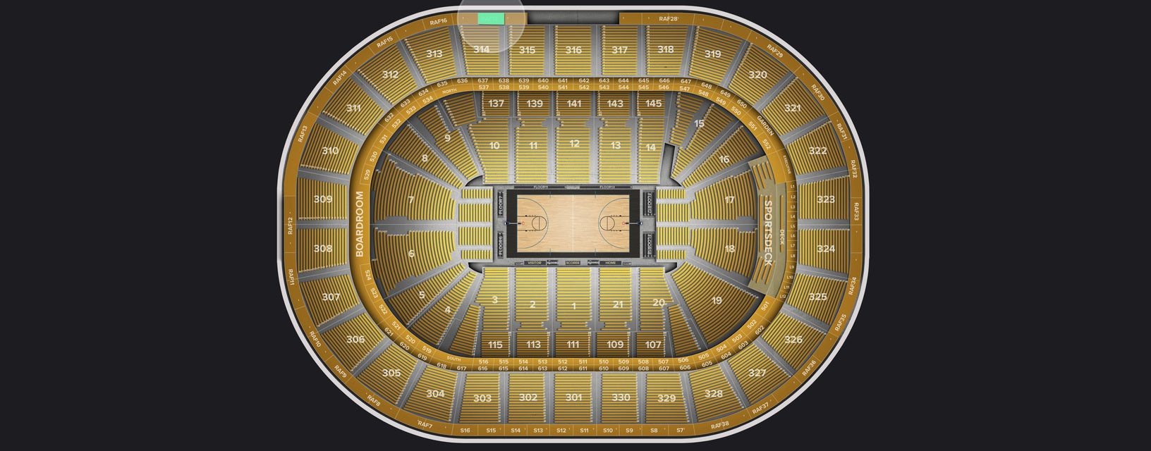 Seat view from Rafter