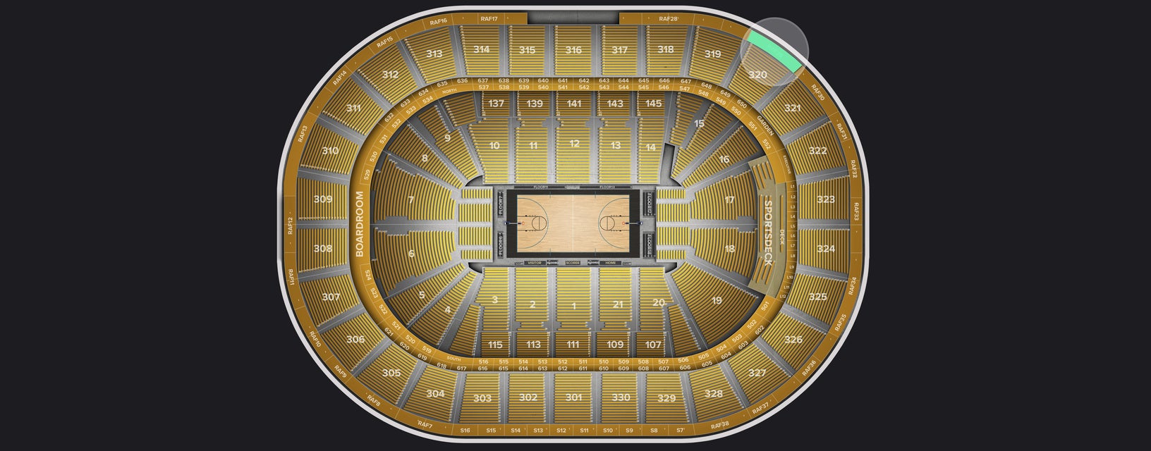 Seat view from Rafter