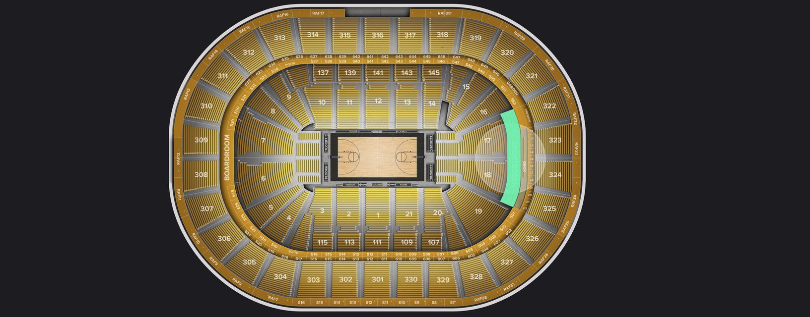 Seat view from Sportsdeck