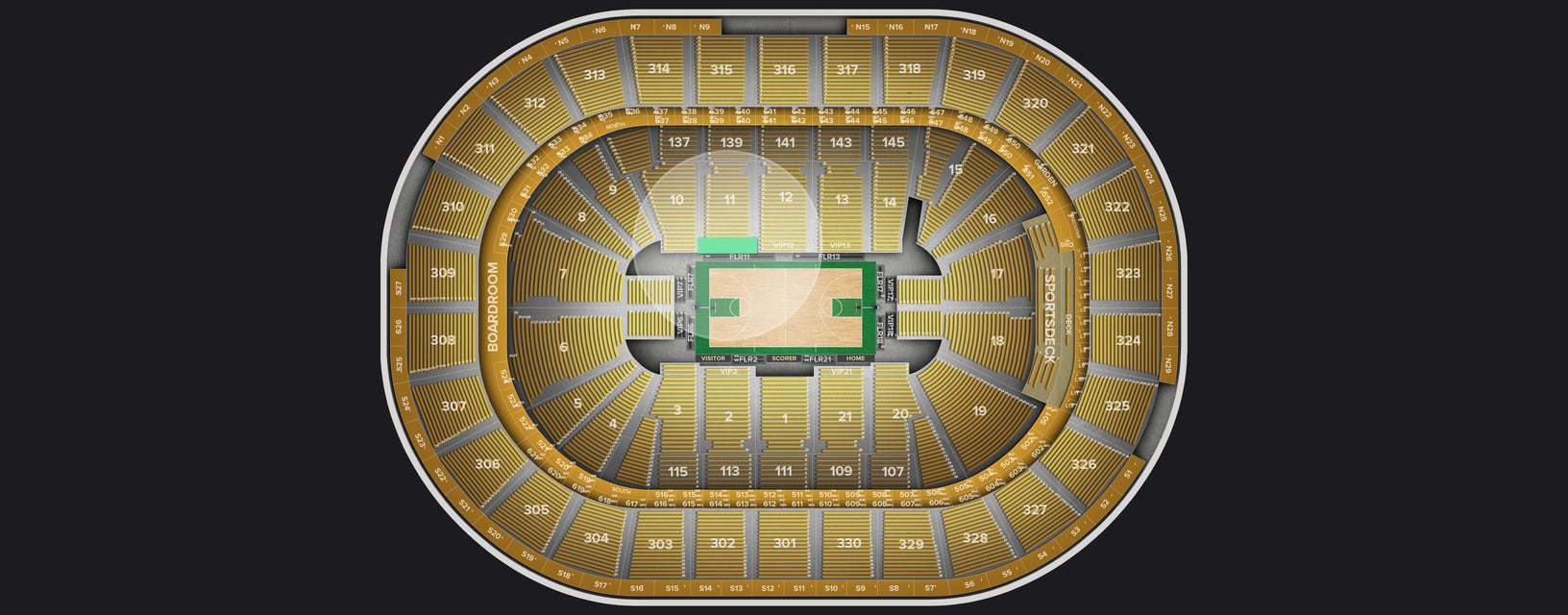 Seat view from VIP