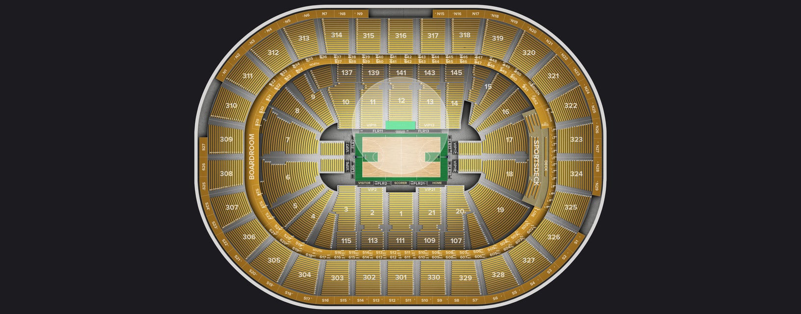 Seat view from VIP