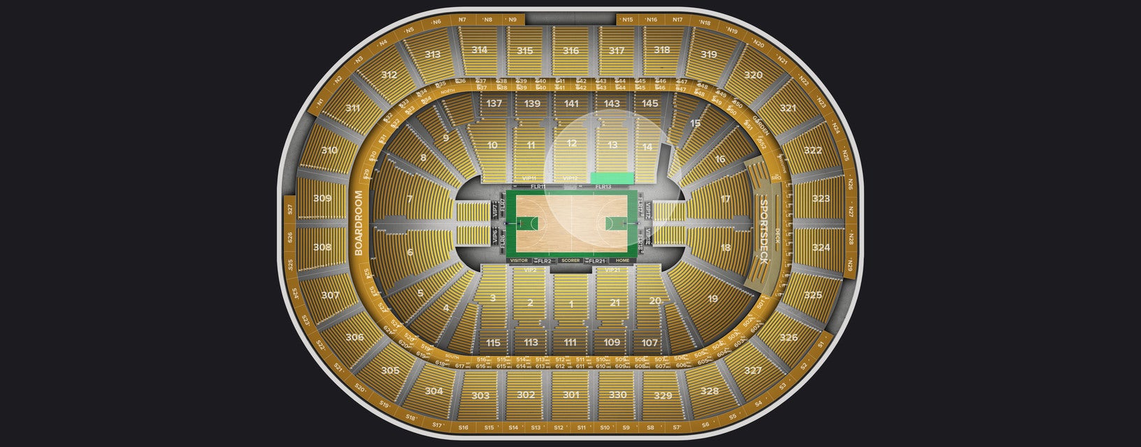 Seat view from VIP