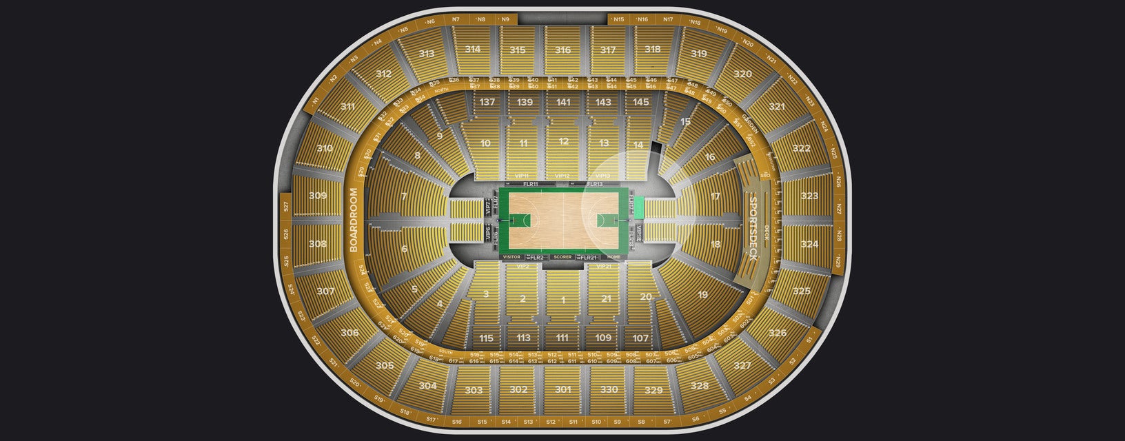 Seat view from VIP