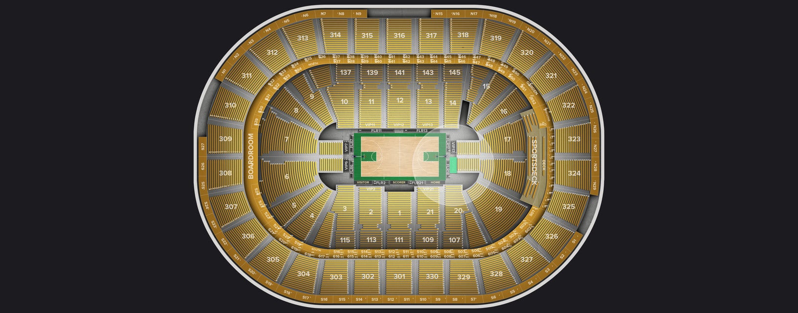 Seat view from VIP