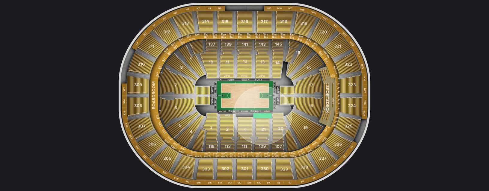 Seat view from VIP