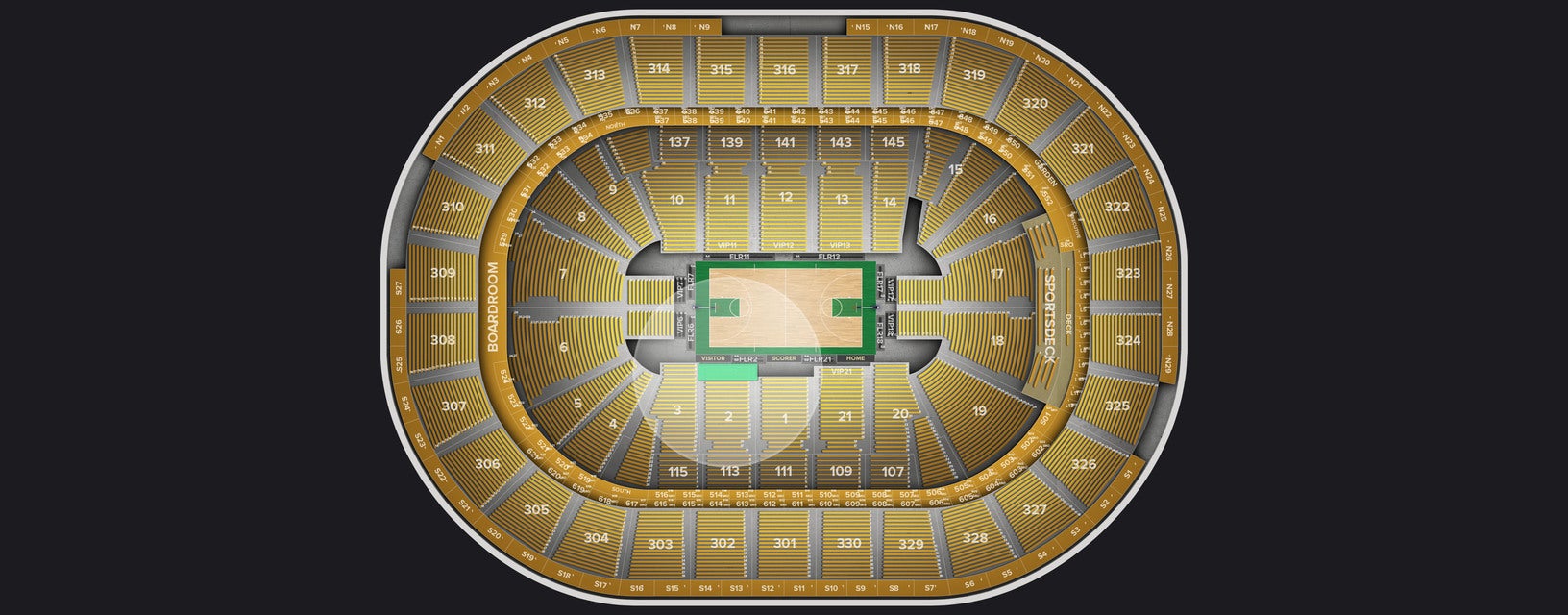 Seat view from VIP