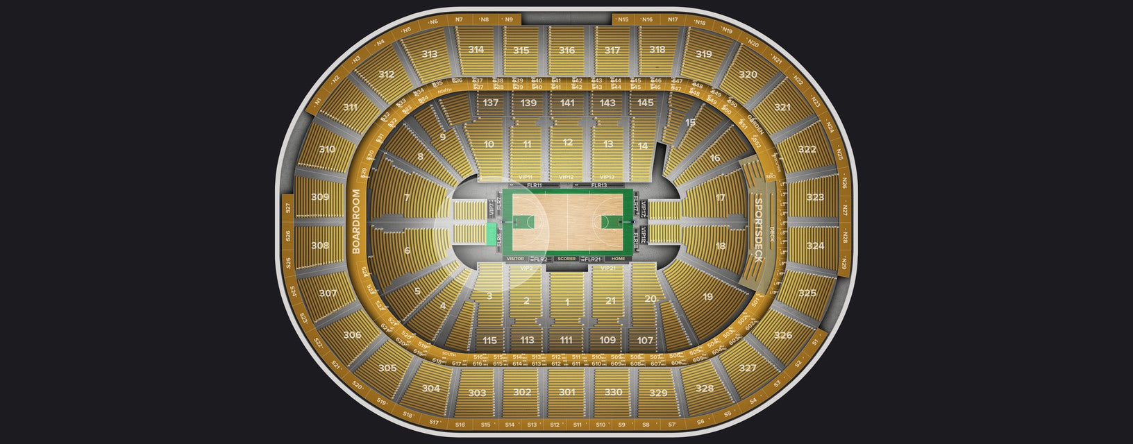 Seat view from VIP