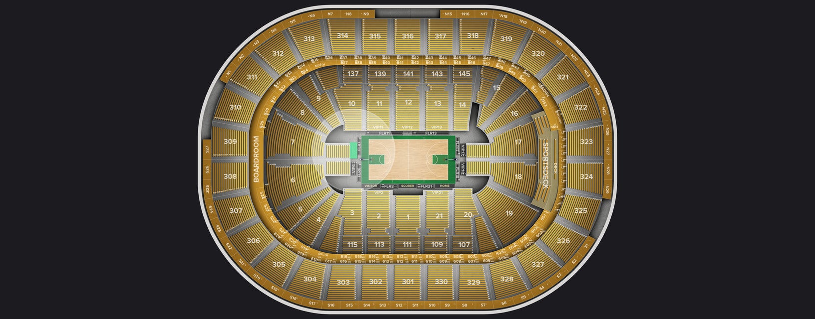 Seat view from VIP