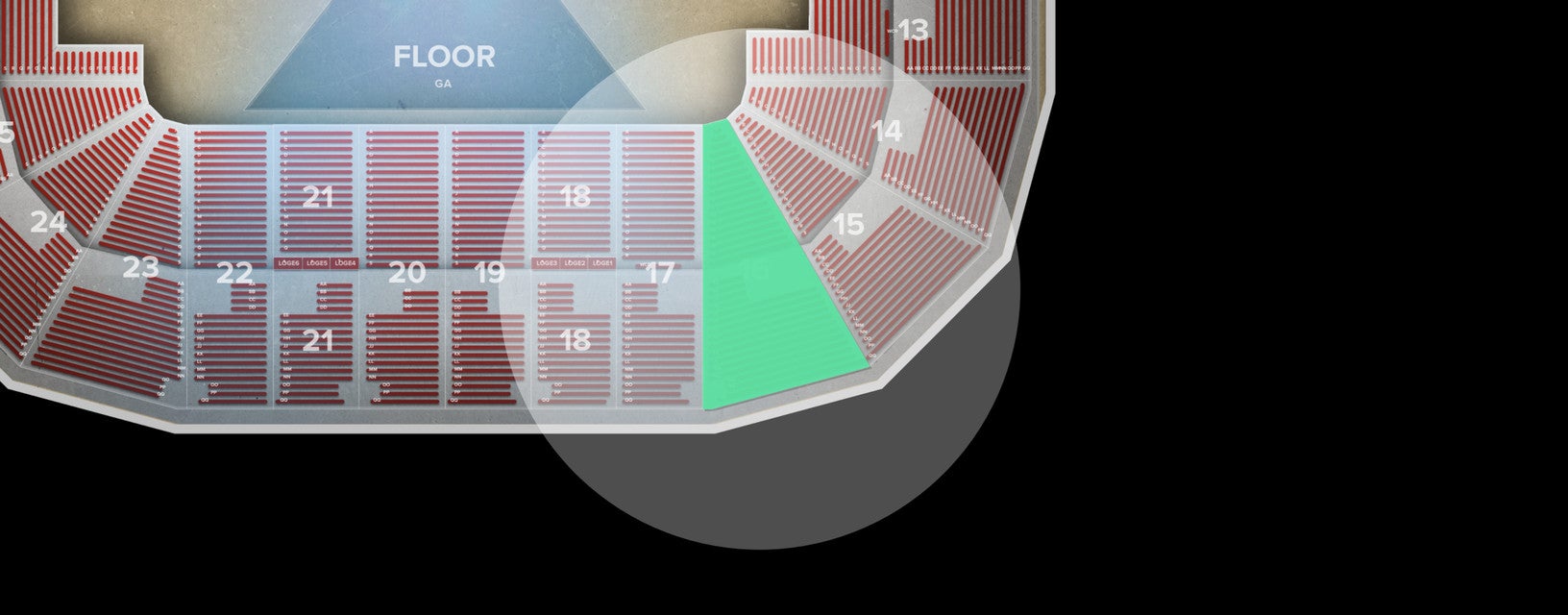 Seat view from Section