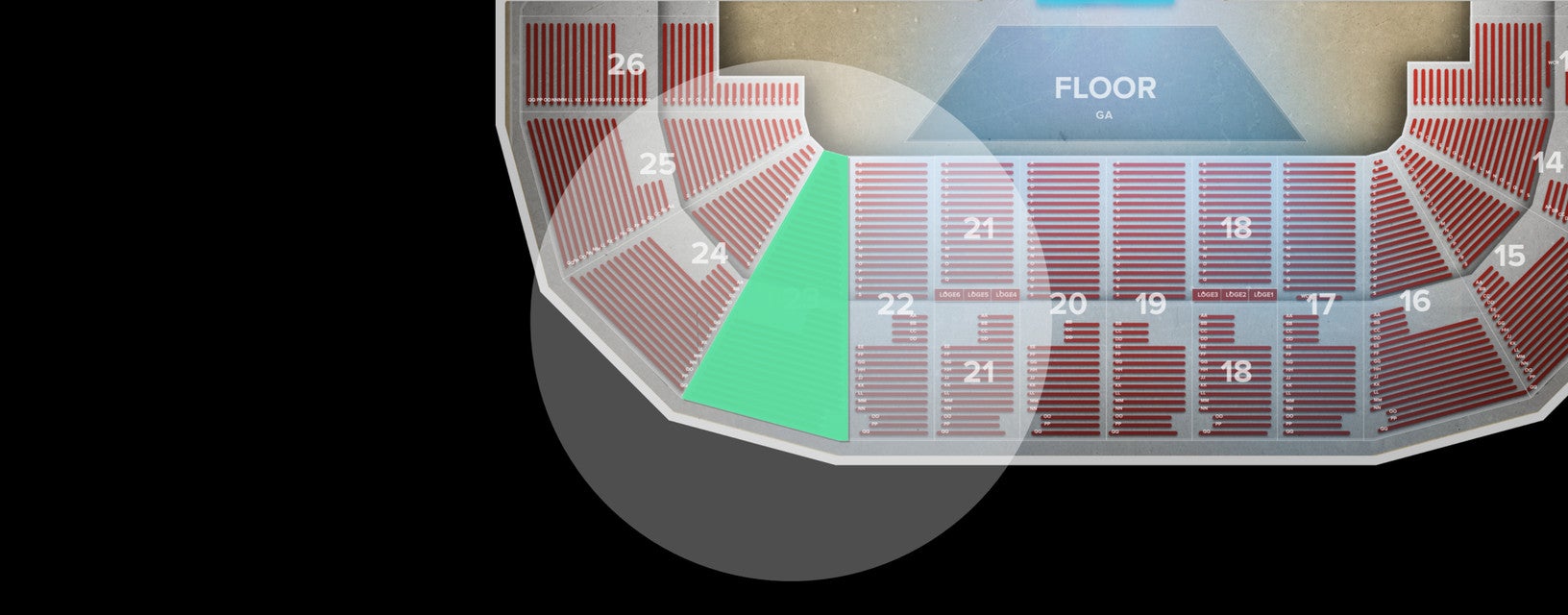 Seat view from Section