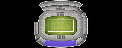 Seat view from Home Sideline