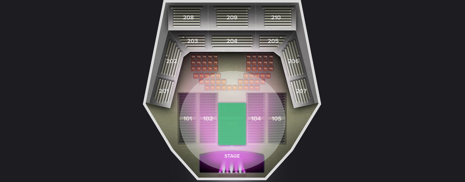 Seat view from Floor