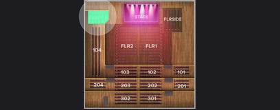 Seat view from 100 Level