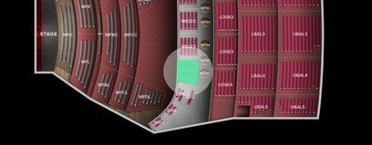 Seat view from Mezzanine