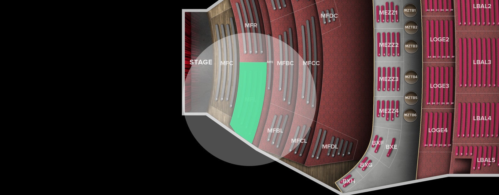 Seat view from Main Floor