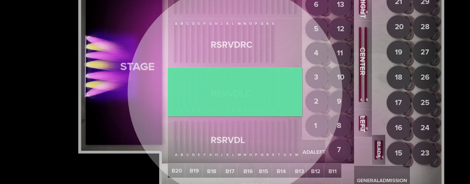 Seat view from Reserved Left Center