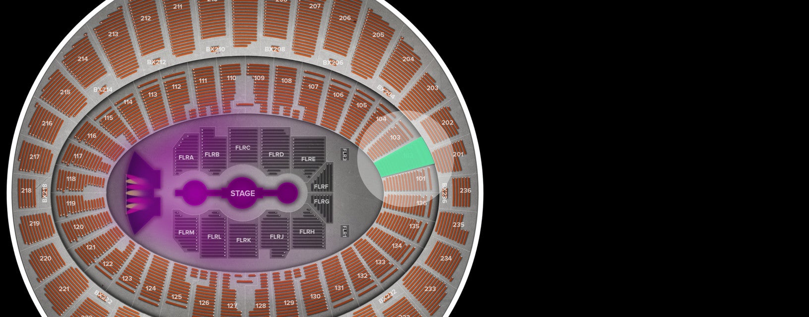 Seat view from Lower