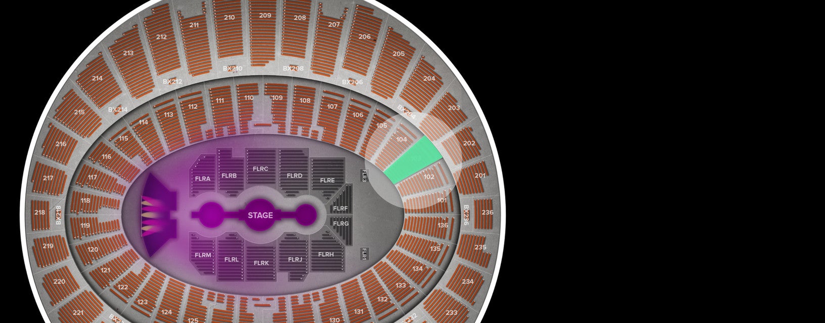 Seat view from Lower