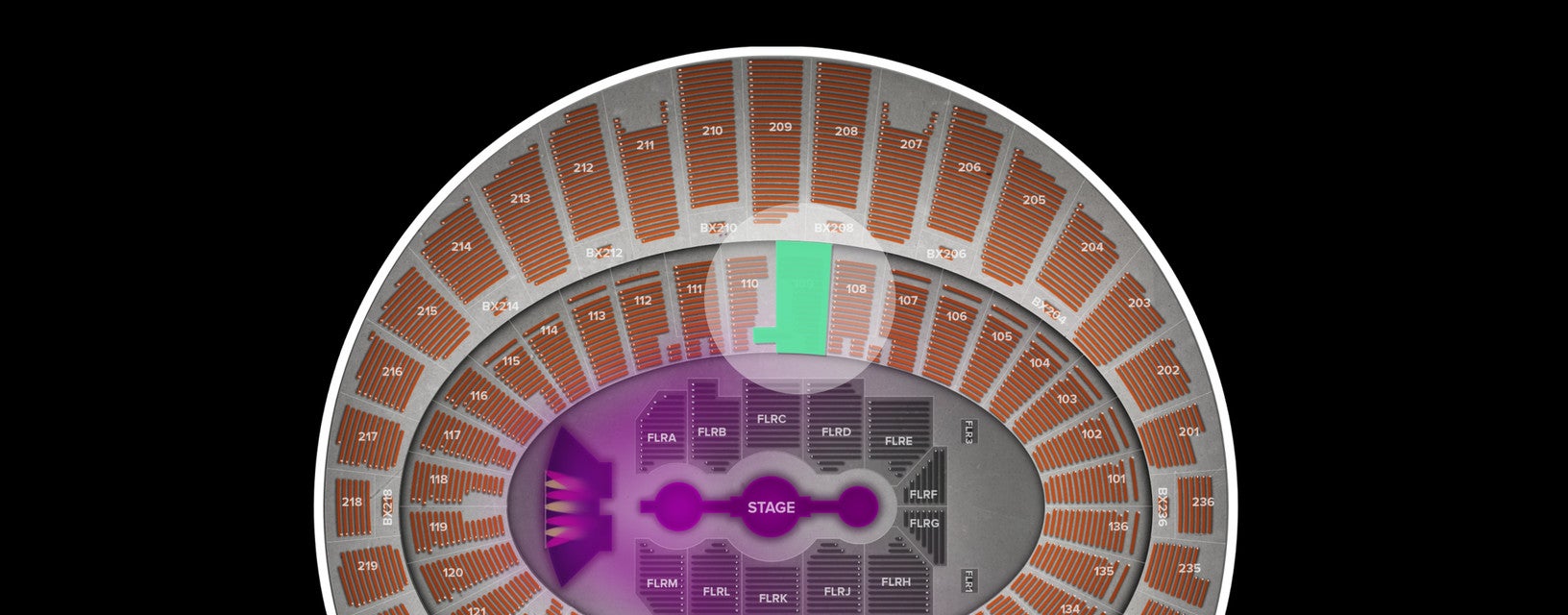 Seat view from Lower Bowl
