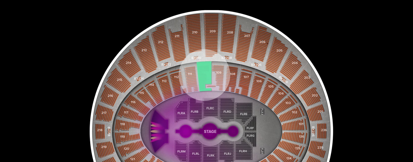 Seat view from Lower