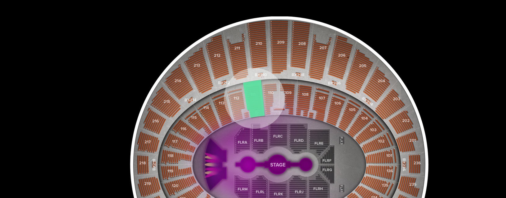 Seat view from Lower